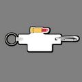 4mm Clip & Key Ring W/ Colorized Lipstick Key Tag